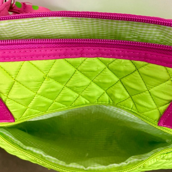 Belvah Quilted Women’s Baby Diaper Bag Neon Green - Picture 8 of 16